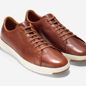 Cole Haan Mens GrandPro Tennis Sneaker Shoes Sz 10M Burnished Brown Leather